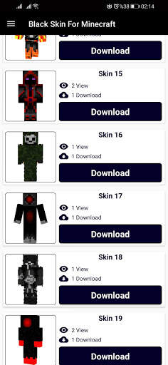 Black Skin for Minecraft PE screenshot 3