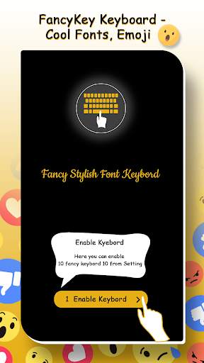Fancy Fonts & Emoji Keyboard - Cool Fonts Style screenshot 1