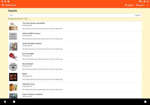 Mobile Nom - Food Truck Finder screenshot 13