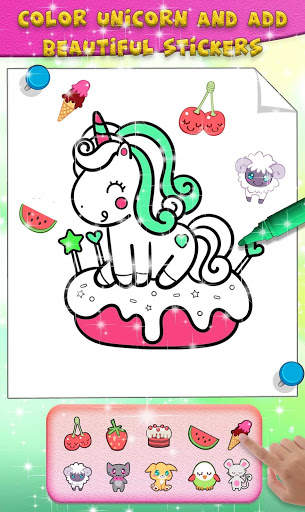 Unicorn coloring book: Mandala free coloring pages screenshot 3