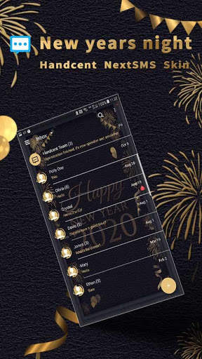 New years night Next SMS skin screenshot 1