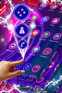 Neon Purple Launcher Theme screenshot 4