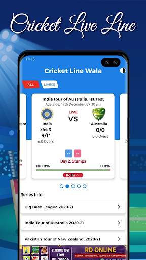 CRICKET BUDDY LIVE SCORE, SCHEDULE & NEWS APP screenshot 1