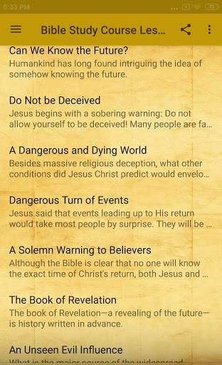 Bible Study Course Lesson 5 скриншот 2