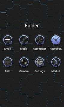 Black V Launcher Theme screenshot 4