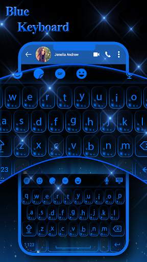 Blue Keyboard Theme स्क्रीनशॉट 3