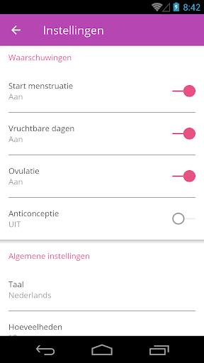 Ovu gratis cyclus volgsysteem screenshot 3