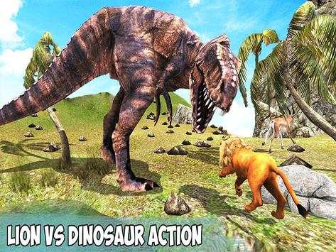 T-Rex Dino & Angry Lion Attack screenshot 14