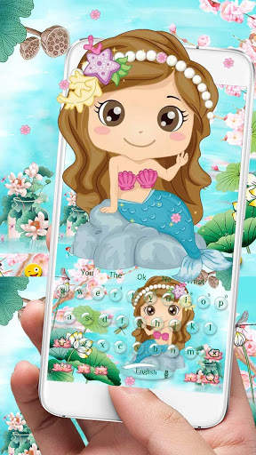 Cute Mermaid Keyboard screenshot 2