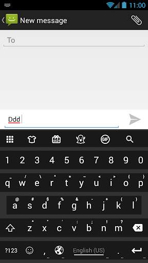 BarFlat Dark Emoji Keyboard screenshot 3