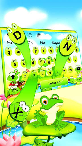 Cute Frog Keyboard Theme🐸 screenshot 2