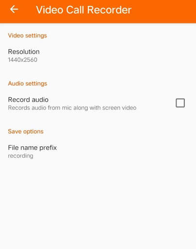 Screen recoder with auto video callrecoder for imo screenshot 2