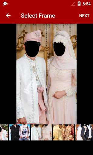Hijab Wedding Couple Suit screenshot 2