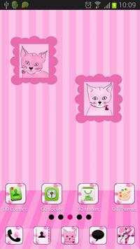 Pink Kitties for GO Launcher screenshot 6