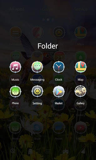 Tranquility Parallax Go Launcher Theme screenshot 4