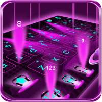 Hologram 3d Tech Stage Keyboard Theme