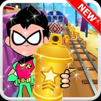 Brave Teen Titans - Go Adventure Runner Robin screenshot 1