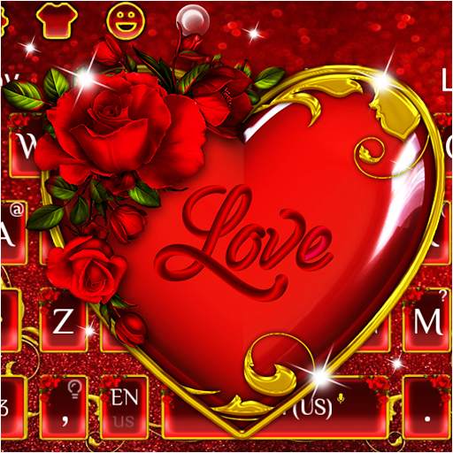 Valentine Heart Keyboard Theme 10001002
