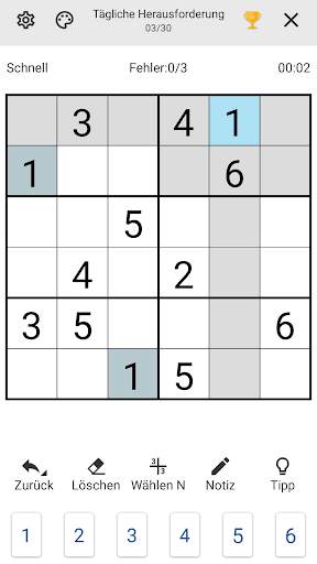 Sudoku screenshot 2
