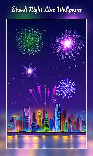 Diwali Night Live Wallpaper 3 تصوير الشاشة