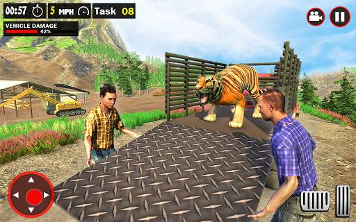 Offroad Truck Simulator - Animal Transport Games screenshot 9