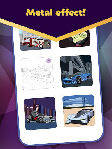 Super Duper - Cars Coloring by Numbers स्क्रीनशॉट 4