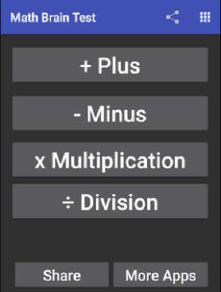 Math Brain Test screenshot 1