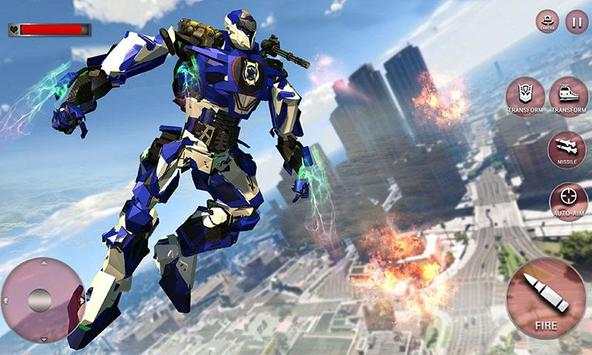 Robot Police Train Transformation FPS Shooter screenshot 4
