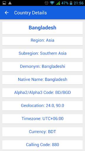 World Countries screenshot 4