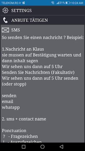 Sprachsteuerung deutsch screenshot 2