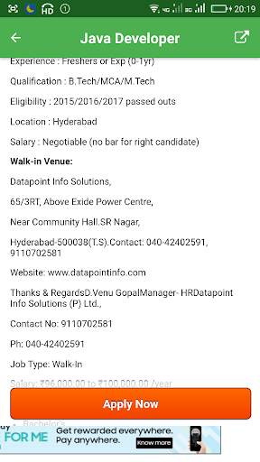 Hyderabad Jobs App screenshot 8