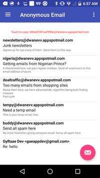Anonymous/Temporary Email Send Receive screenshot 1