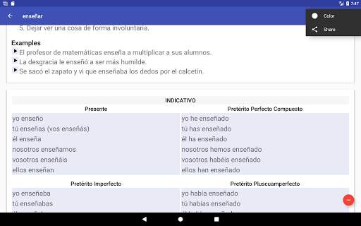 Verbos Español screenshot 21