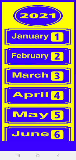calendar 2021 3 تصوير الشاشة