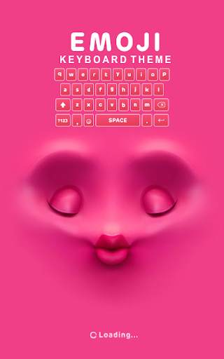 Tema Keyboard Love Party Emoji screenshot 1