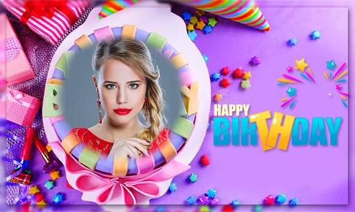 Photo On Birthday Cake : Photo Frames 8 تصوير الشاشة