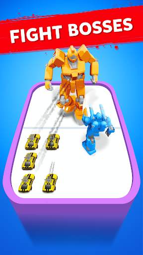 Robot Merge Master: Car Games screenshot 3