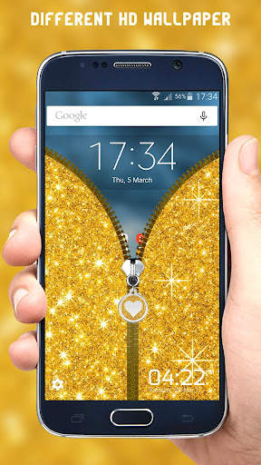 Glitter Zipper Lock Screen 2 تصوير الشاشة