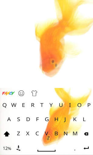 Gold Fish Fancy Keyboard Theme screenshot 2
