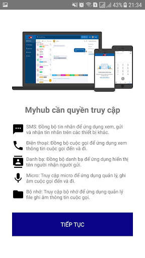 MyHub.vn - Quản lý tin nhắn sms & cuộc gọi trên PC screenshot 2