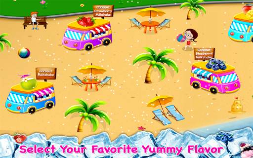 Coconut Milkshake Maker - Beach Party Cooking Game screenshot 2