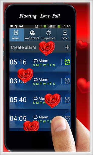 Floating Love Fall & Theme Pattern Lock Screen screenshot 12