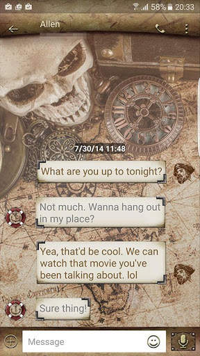 Nautical chart Next SMS skin screenshot 3
