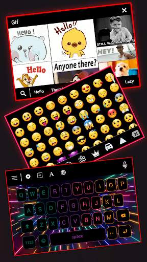 Neon LED Light Keyboard स्क्रीनशॉट 6