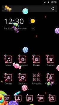 Black Lovely Candy Theme screenshot 3