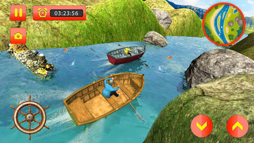 River Crossing Boat Racing: Paddle Driving Games screenshot 1
