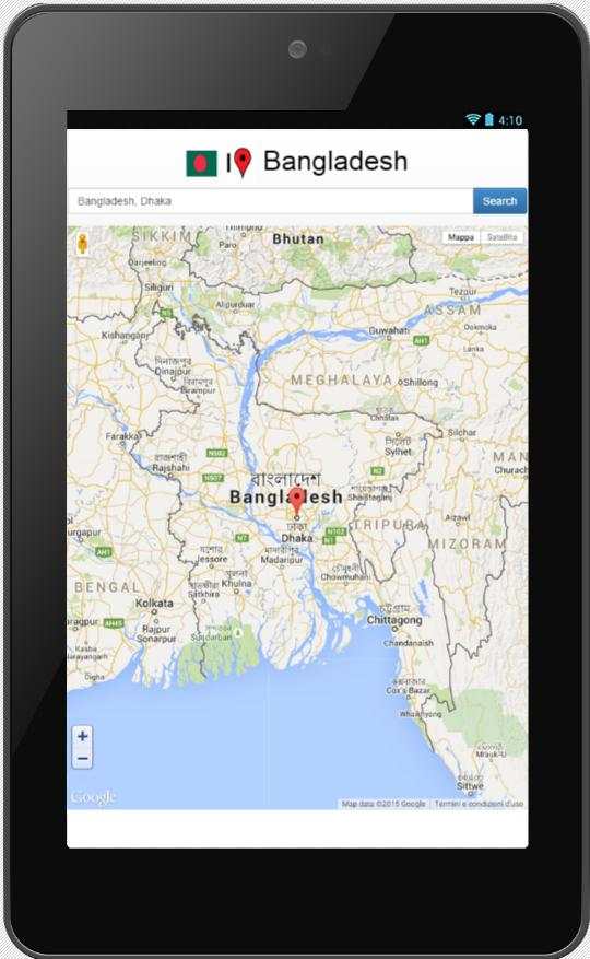 Bangladesh map screenshot 2
