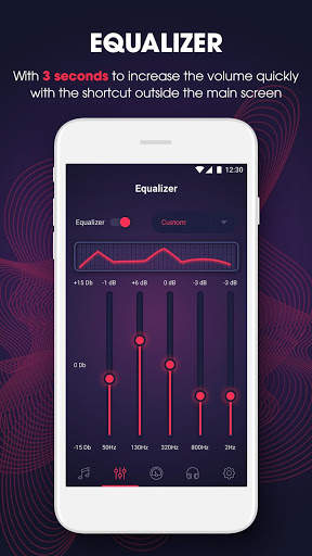 Volume Booster & Bass Booster with Music Player screenshot 2