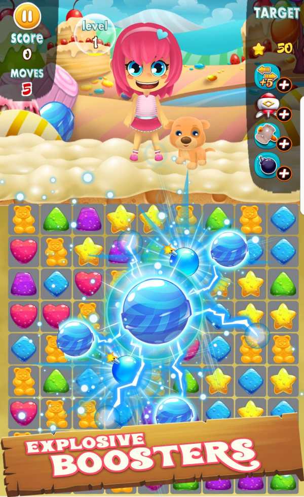 Gummy Crush game screenshot 1