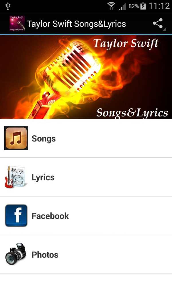 Taylor Swift Songs&Lyrics screenshot 1
